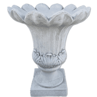 Moderne bloempot met blad uitstraling 72 cm