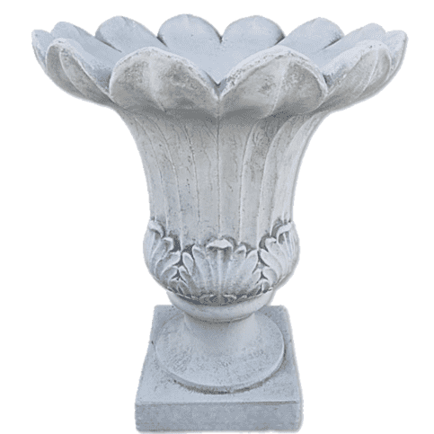 Moderne bloempot met blad uitstraling 72 cm