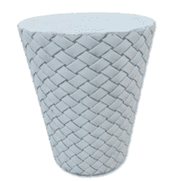 Betonnen bloempot met gevlochten structuur klein 34x29 cm
