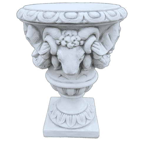 Betonnen bloempot met ram 65cm hoog