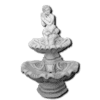 Decoratieve fontein met cherubijn dubbel