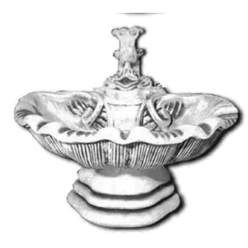 Betonnen fontein enkel laags 55 cm diameter