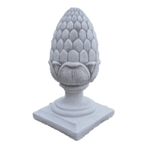 Decoratieve Dennenappel Finial van Beton 54 cm