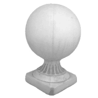 Betonnen bol op sokkel - Tuindecoratie - 33 cm