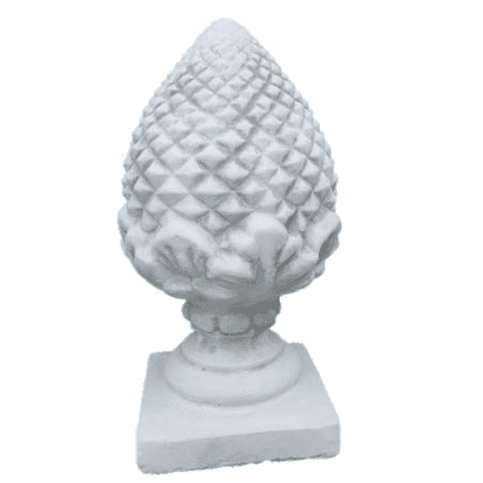 Sierlijke betonnen dennenappel finial – 56 cm hoog