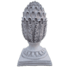 Elegante beton ananas finial met bladuitstraling