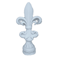 Elegant witte fleur-de-lis ornament 48cm