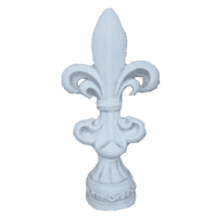 Elegant witte fleur-de-lis ornament