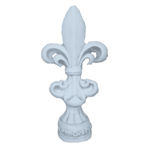 Elegant witte fleur-de-lis ornament 48cm