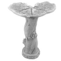 Betonnen vogelbad met boomstam 59 cm
