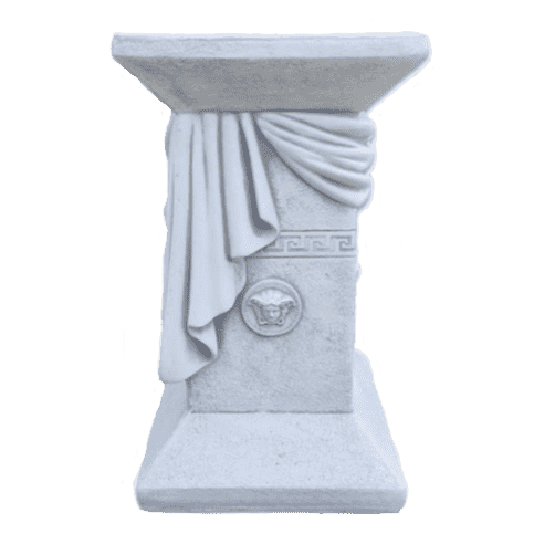 Griekse sokkel met Medusa embleem 56 cm
