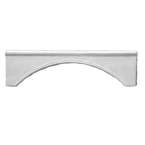 Witte betonnen boogdecoratie 50 cm