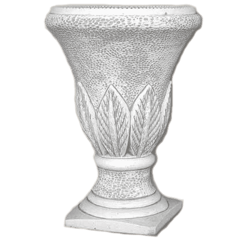 Klassieke betonnen bloempot met gedetailleerde reliëfs 57 cm