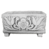 Decoratieve plantenbak met bloemenmotief