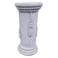 Decoratieve betonnen sokkel met touw 59 cm
