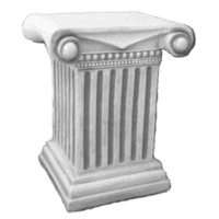 Klassieke zuilvoet middel - Betonnen sokkel voor ornamenten 39 cm