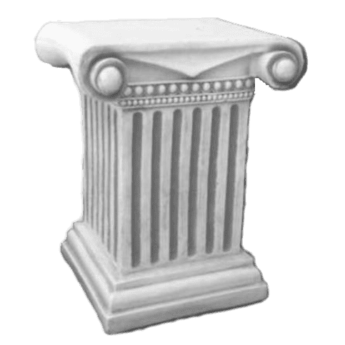 Klassieke zuilvoet middel - Betonnen sokkel voor ornamenten 39 cm