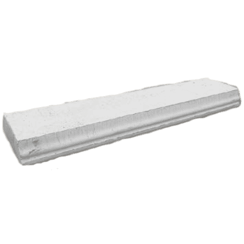 Grijs betonnen blok met decoratieve rand 96 cm