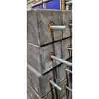 Betonpoer 15x15 en 60 cm hoog antraciet B-keus