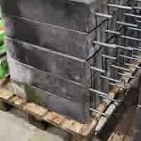 Betonpoer 15x15 en 60 cm hoog antraciet B-keus
