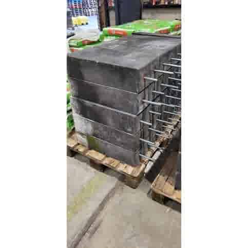 Betonpoer 15x15 en 60 cm hoog antraciet B-keus
