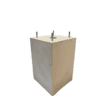 Betonpoer 23x23 en 35 cm hoog grijs M10 voor laadpaal poer