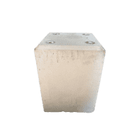 Betonpoer 22x22 en 30 cm hoog M10