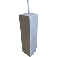 Betonpoer 14x14 en 50 cm antraciet M16