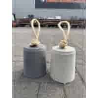 Betonnen Deurstopper met sisal touw 15,5 cm