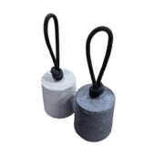 Betonnen Deurstopper met zwart touw 11 cm