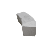 Betonnen bank binnenbocht