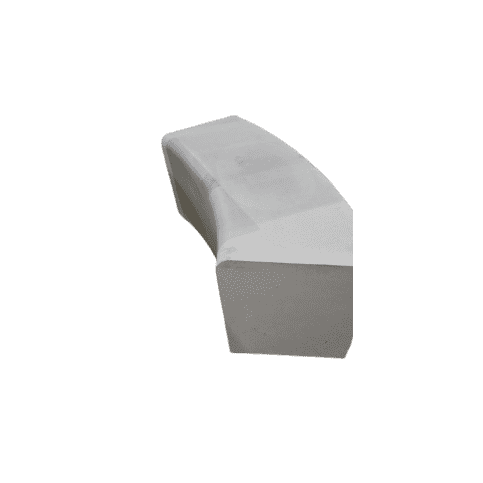 Betonnen parkband binnenbocht