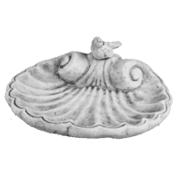Drinkbak schelp klein Ø 34 cm