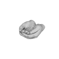 Handen gevouwen klein H7 cm