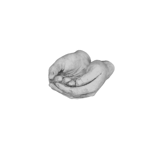 Handen gevouwen klein H7 cm