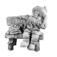Kabouter op bank welcome