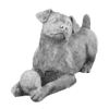 Jack russel met bal H25 cm