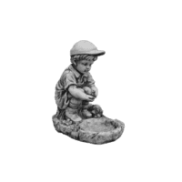 Jongen bij vijver H35 cm