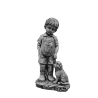 Jongen met hond H45 cm