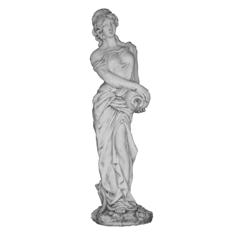Betonnen tuinbeeld vrouw met kruik H116 cm
