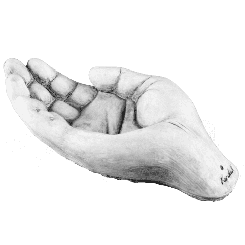 Vogeldrinkbak hand H 8 cm
