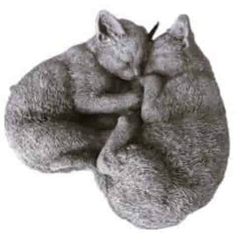 Slapende katten H14 cm