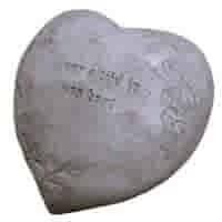 Hart met tekst 17x15 cm