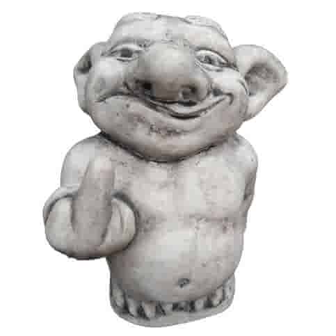 Betonnen Trol Fun beeld H23 cm