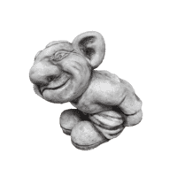 Betonnen Trol Mooning beeld H24 cm