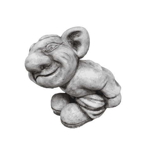 Betonnen Trol Mooning beeld H24 cm