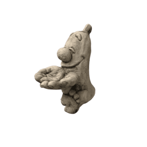 Betonnen beeld De Lachende Banaan H40 cm