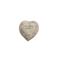 Hart met tekst 17x15 cm