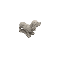 Basset hondenbeeld van beton H36 cm