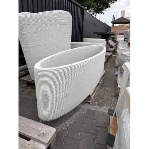 Betonnen plantenbak  op maat 3D geprint